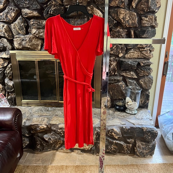Calvin Klein Great Condition Red Dress - Picture 1 of 4